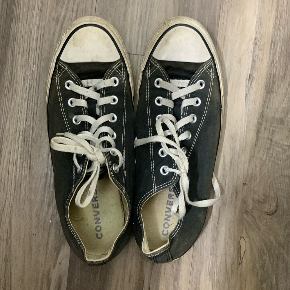 Black and white converse. Used.